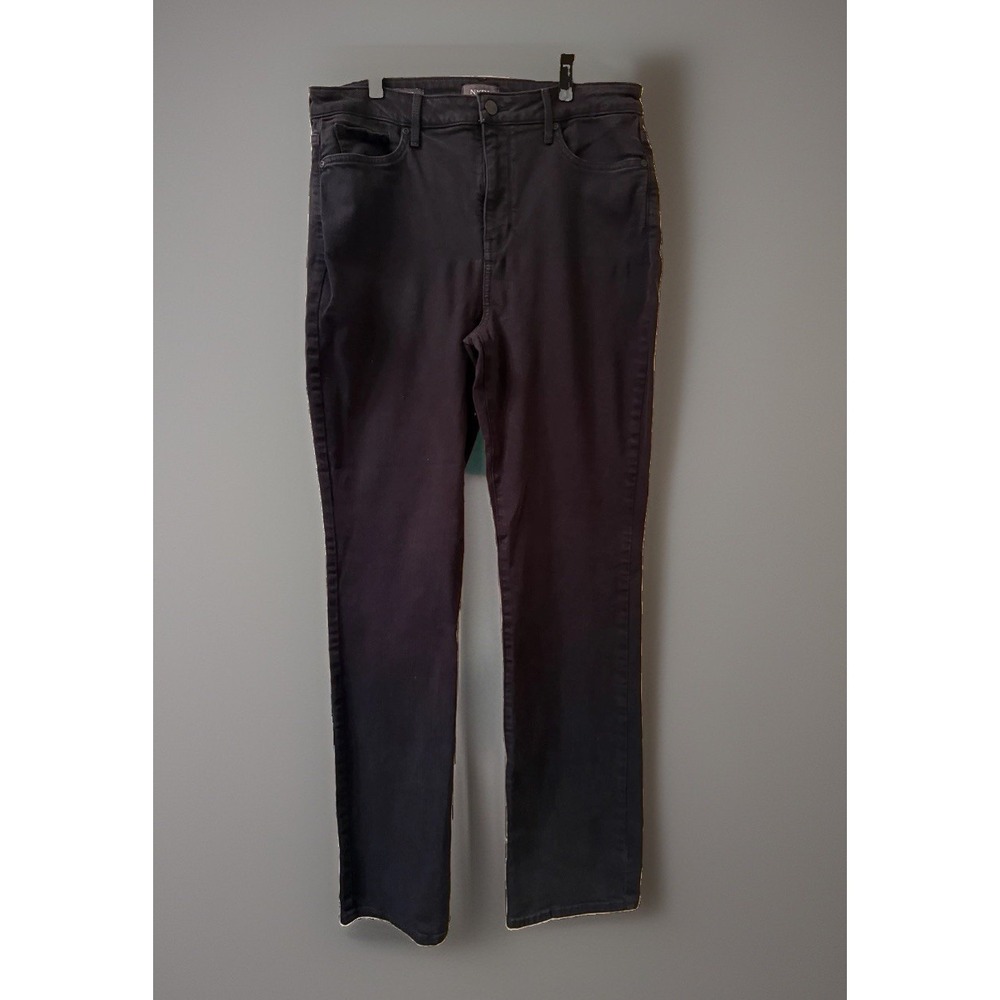 NYDJ Lift Tuck Slim Bootcut Jeans Womens Size 10 Black Stretch Denim Pants